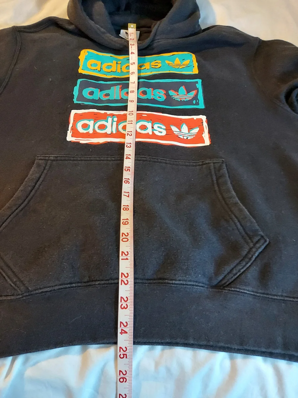 adidas Originals Tri-Linear Graphic Fleece Hoodie Black HT7333 L